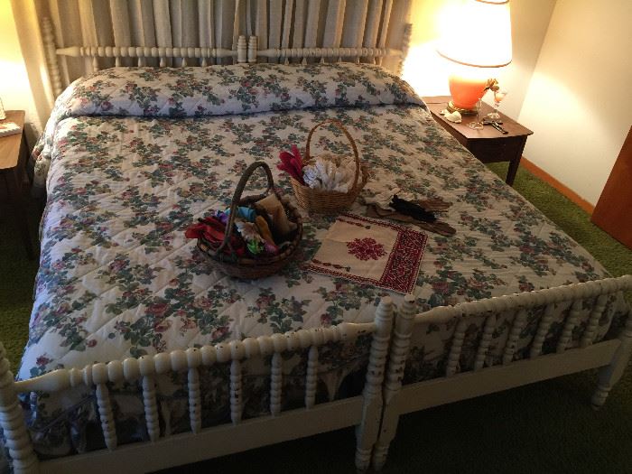 Antique Jenny Lind King size bed