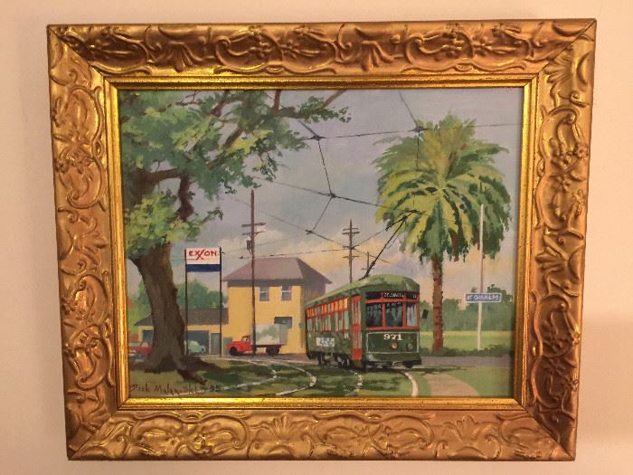 Exxon New Orleans Original Oil Painting