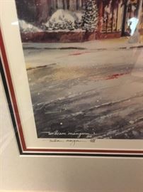 FIRST WILLIAM MANGUM PRINT "NOT FORGOTTEN" SIGNED/NUMBERED 638/750