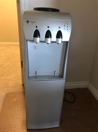 Water cooler with refrigerated storage