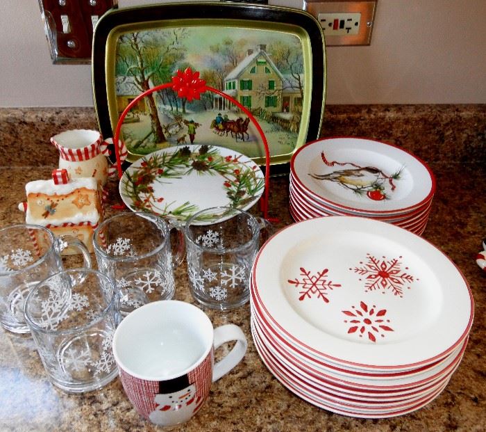 Holiday cups, plates, etc.