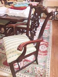 Chippendale style table and chairs