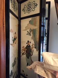Chinese lacquered room divider.