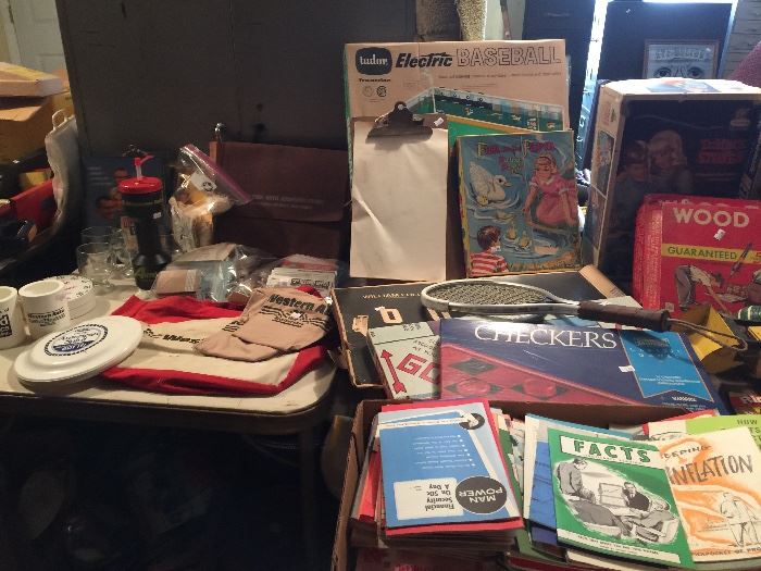 More vintage games, toys, and Western Auto memorabilia/ephemera/gear