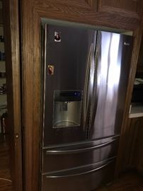 KENMORE ELITE STAINLESS STEEL FRENCH DOOR REFRIGERATOR 