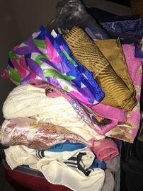 HUGE COLLECTION OF VINTAGE SILK SCARVES
