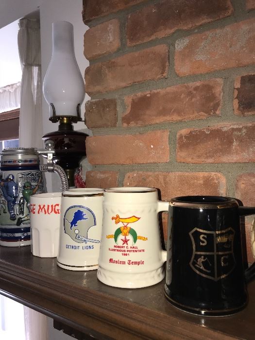 COLLECTION OF BEER STEINS
