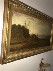 ANTIQUE OIL ON CANVAS PAINTING