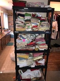TONS OF VINTAGE AND HANDMADE LINENS