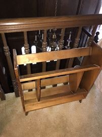 WOODEN BOOK RACK