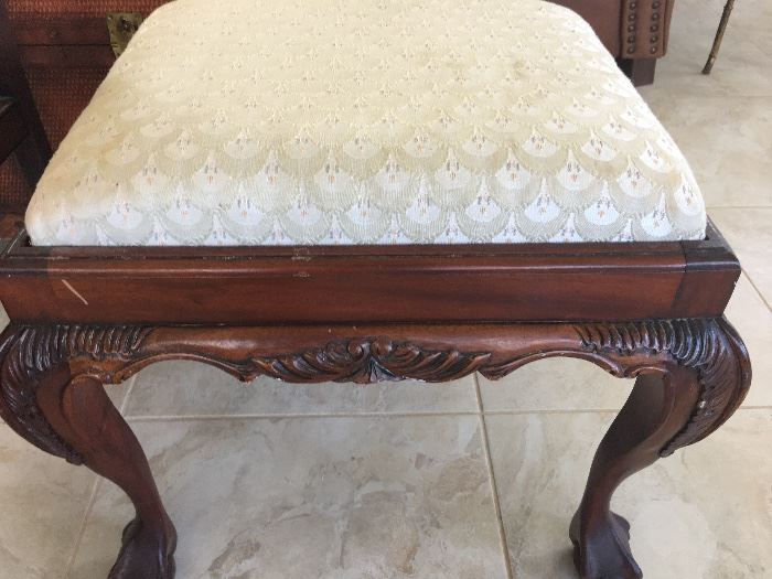 Foot Stool, Upholstered