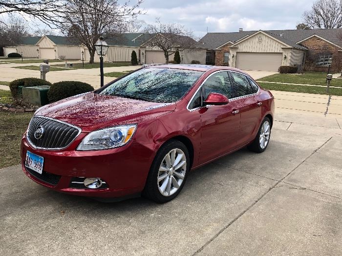 Check me out! 2012 Buick Verano with only 21k miles on it will be for sale this weekend! $9500. 
All leather interior, Remote Start and entry, heated dual seats, heated steering wheel, XM and OnStar capable, Bose sound system, this car is a gem! Has some body damage near driver door. See video!