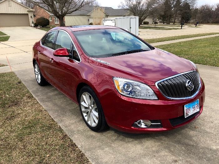Check me out! 2012 Buick Verano with only 21k miles on it will be for sale this weekend! $9500. 
All leather interior, Remote Start and entry, heated dual seats, heated steering wheel, XM and OnStar capable, Bose sound system, this car is a gem! Has some body damage near driver door. See video!