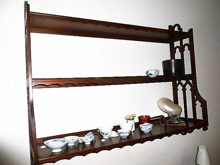 Vintage mahogany shelf
