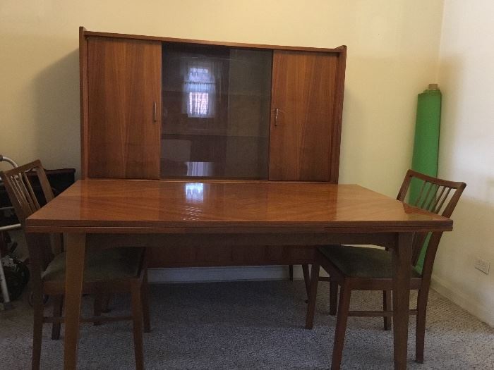 Dining room table and China cabinet
