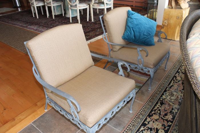 pair patio chairs