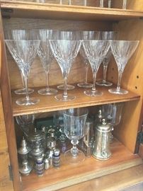 Fine crystal glassware 