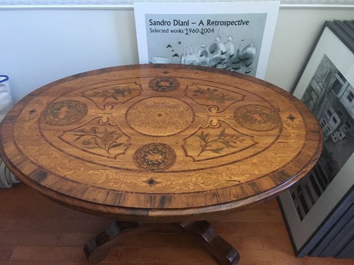 Inlaid marquetry Hall Table