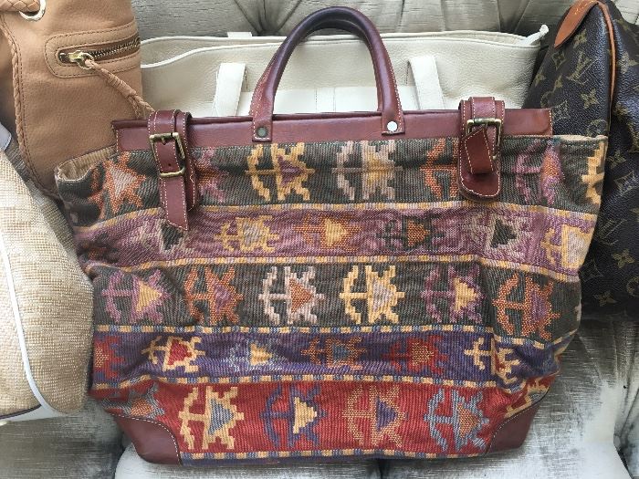 Vintage Furla Carpet Bag