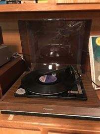 Panasonic Turn Table and Albums