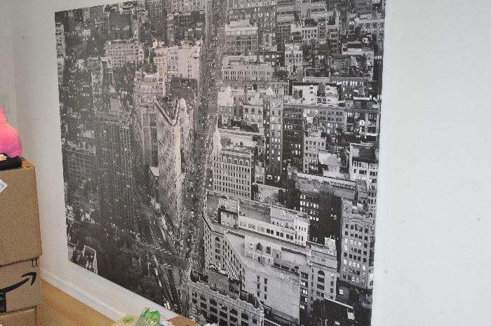 Large scale NYC print on canvas 