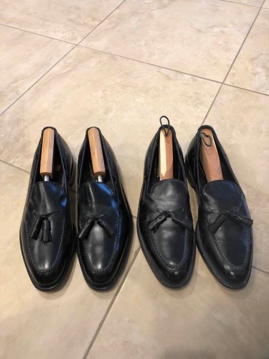 Two Pairs Johnston Murphy Black Shoes