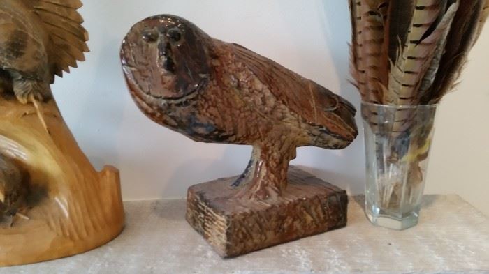 Owl Statue (ceramic not wood)