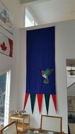 Large Hummingbird Flag