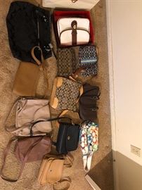 All Coach bags in great shape, many with bags.
