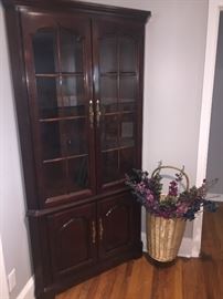 ANOTHER lighted china cabinet  (corner)