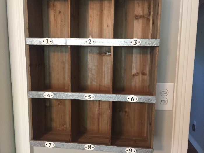 metal display cabinet made from a locker