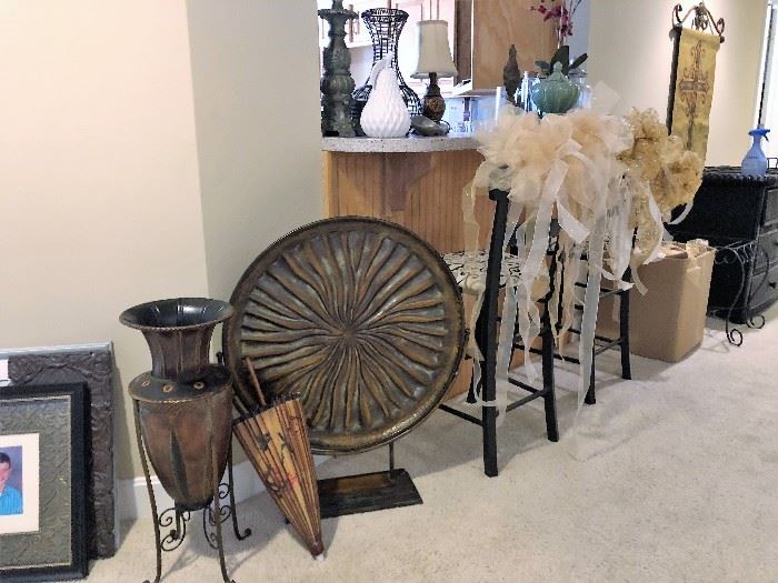 Wedding decor, home decor and side tables.