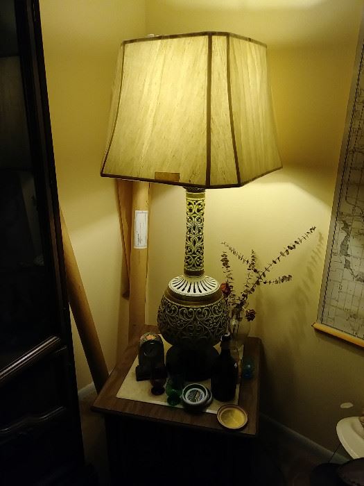 Tall ceramic lamp
