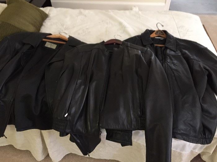 Mens Leather jackets.