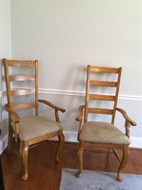 Matching chairs.