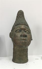 Benin Bronze Bust.