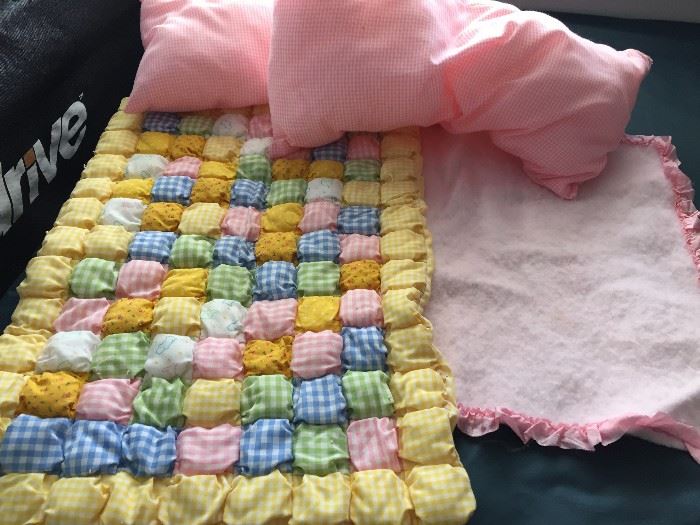 Baby Quilt and Blanket.