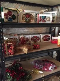 Large selection of holiday decorations.