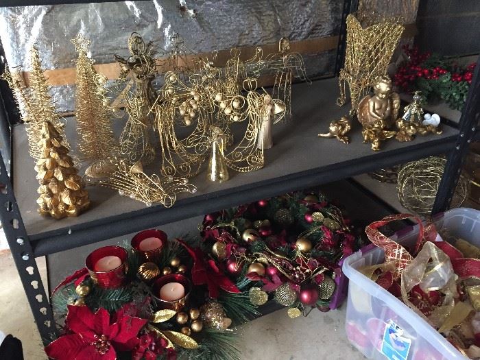 Large selection of holiday decorations.