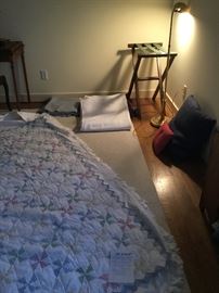 Brass Floor Lamp, Bed Spreads, Quilt  https://www.ctbids.com/#!/description/share/7819