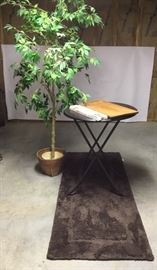Table, Artificial Tree, Cheese Board  https://www.ctbids.com/#!/description/share/7956