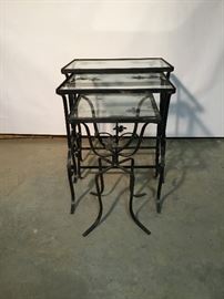 Black Metal Tables with Glass Tops  https://www.ctbids.com/#!/description/share/7924