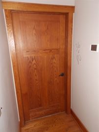 mission style oak doors