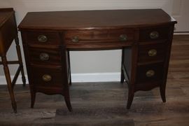 Antique Curved Front Desk