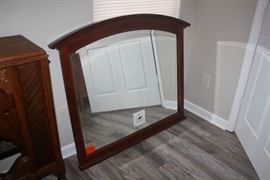Large Wooden Framed Mirror