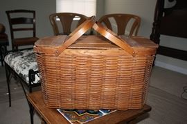 Antique Picnic Basket
