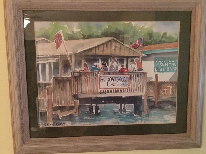 Boathouse watercolor 