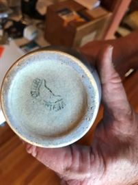 Weller signed pottery vase