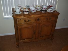 Lots of english bone china tea cup sets.