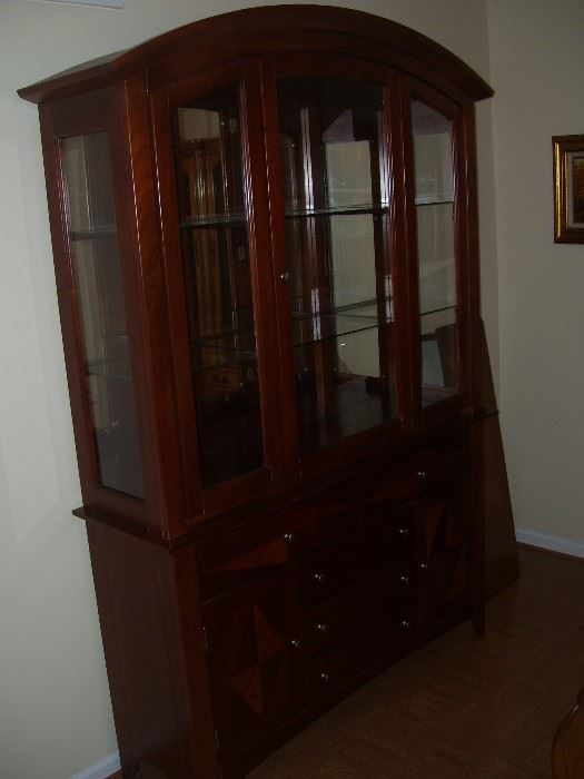 Non matching china cabinet. It will look great at your house.